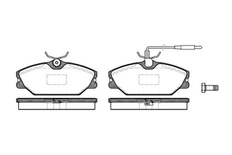 Комплект тормозных колодок, дисковый тормоз ALPINE A610, RENAULT SCÉNIC, REMSA (020812)