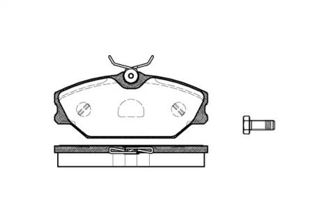 Комплект тормозных колодок, дисковый тормоз RENAULT SCÉNIC, REMSA (020800)