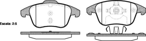 Комплект тормозных колодок, дисковый тормоз DS DS, DS (CAPSA), REMSA (124900)