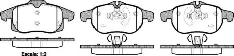 Комплект тормозных колодок, дисковый тормоз CADILLAC BLS, SAAB 9-3X, REMSA (088840)