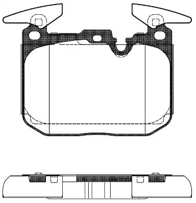 Комплект тормозных колодок, дисковый тормоз BMW 2, REMSA (149100)