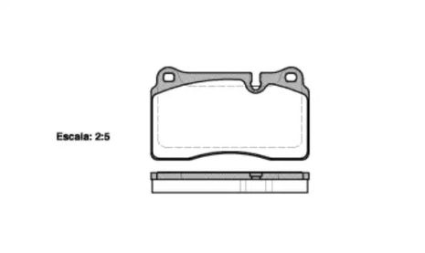 Комплект тормозных колодок, дисковый тормоз LAND ROVER, REMSA (120010)