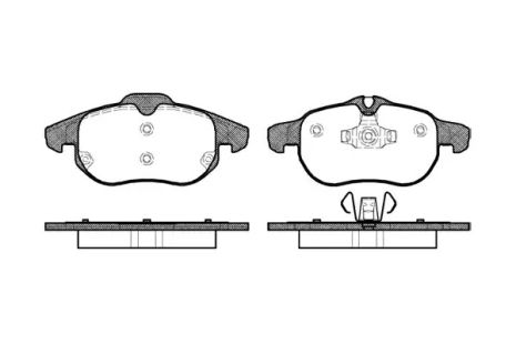 Комплект тормозных колодок, дисковый тормоз CADILLAC BLS, CHEVROLET VECTRA, REMSA (088800)