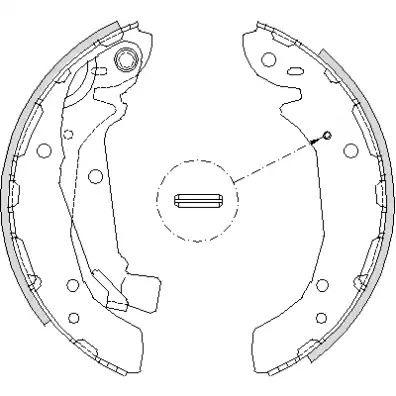 Комплект тормозных колодок HYUNDAI (BEIJING), KIA CARNIVAL, REMSA (419700)