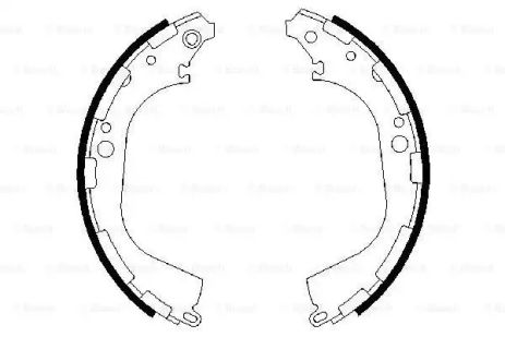 Комплект гальмівних колодок NISSAN NAVARA, BOSCH (0986487464)