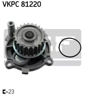 Помпа, водяний насос SEAT EXEO, SKODA OCTAVIA, SKF (VKPC81220)