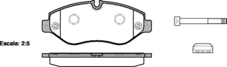 Комплект тормозных колодок, дисковый тормоз VW CRAFTER, MERCEDES-BENZ VITO, REMSA (124500)