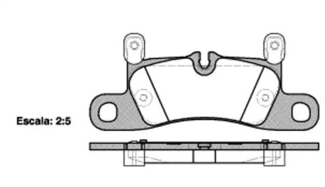 Комплект тормозных колодок, дисковый тормоз PORSCHE CAYENNE, REMSA (137920)
