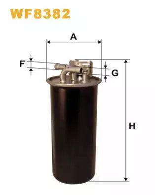 Фільтр паливний AUDI A6, WIXFILTRON (WF8382)