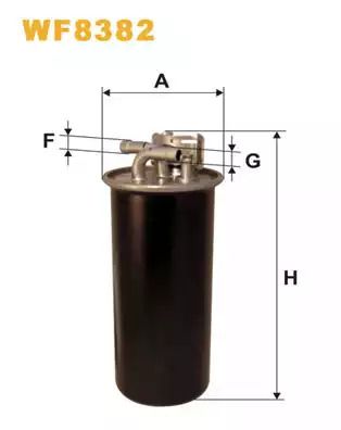 Фильтр топливный AUDI A6, WIXFILTRON (WF8382)