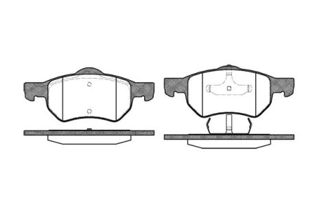 Комплект тормозных колодок, дисковый тормоз DODGE CARAVAN, CHRYSLER VOYAGER, REMSA (088200)