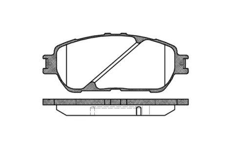 Комплект гальмівних колодок, дискове гальмо TOYOTA CAMRY, LEXUS ES, REMSA (089800)