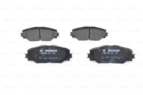 Комплект тормозных колодок, дисковый тормоз TOYOTA AURIS, BOSCH (0986494174)