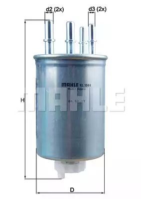 Фильтр топливный LAND ROVER, MAHLE/KNECHT (KL1044)