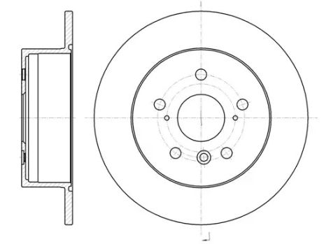 Диск тормозной LEXUS ES, TOYOTA CAMRY, REMSA (6132700)