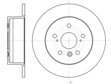 Диск тормозной LEXUS ES, TOYOTA CAMRY, REMSA (6132700)