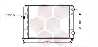 Радіатор охолодження двигуна VW PASSAT, Van Wezel (58002119)