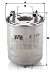 Фильтр топливный MERCEDES-BENZ CLS, MANN-FILTER (WK8016X)