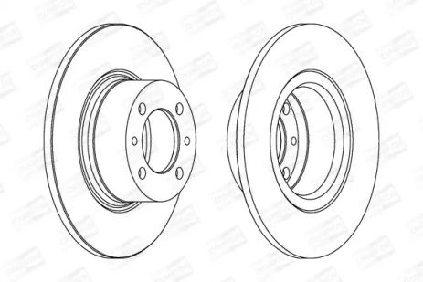 Диск гальмівний LADA TOSCANA, CHAMPION (561074CH)