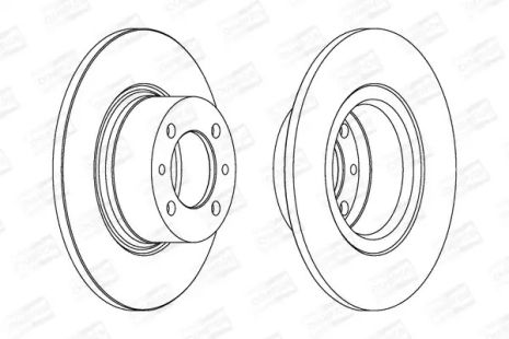Диск тормозной LADA TOSCANA, CHAMPION (561074CH)