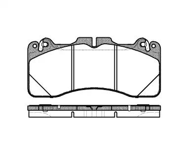 Комплект тормозных колодок, дисковый тормоз LEXUS LS, REMSA (142510)