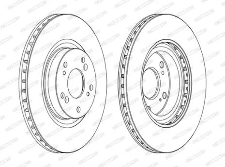 Диск тормозной HONDA CIVIC, FERODO (DDF1596C)