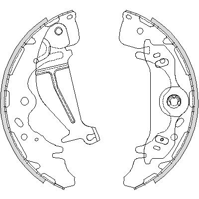 Комплект тормозных колодок HYUNDAI H-1, REMSA (421900)