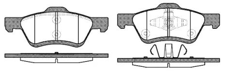 Комплект тормозных колодок, дисковый тормоз SAAB 9-7X, FORD MAVERICK, REMSA (112400)