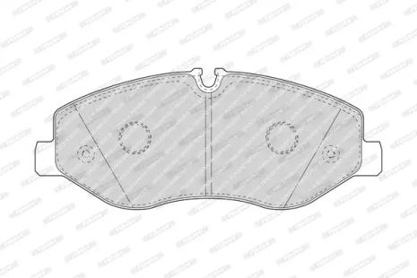 Комплект тормозных колодок, дисковый тормоз MERCEDES-BENZ VITO, FERODO (FVR4375)
