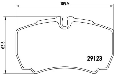 Комплект тормозных колодок, дисковый тормоз FORD AUSTRALIA, BREMBO (P24084)