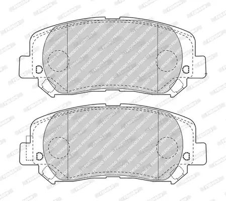 Комплект тормозных колодок, дисковый тормоз JEEP CHEROKEE, FERODO (FDB4999)