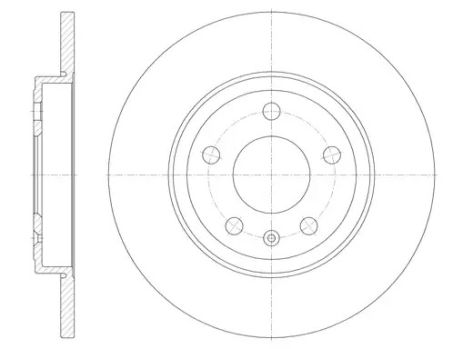 Диск тормозной VW PASSAT, AUDI A4, REMSA (6101100)