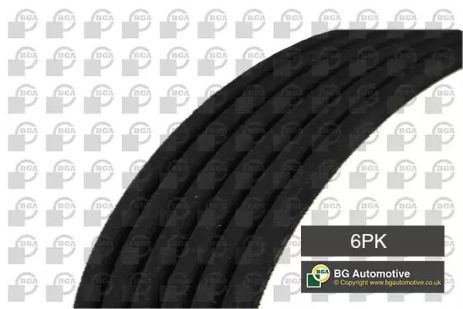 Ремень генератора 6PK1538 Golf IV/BMW/Ford/Opel, BGA (6PK1538)