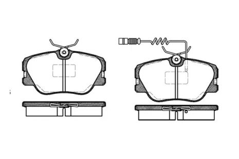 Комплект тормозных колодок, дисковый тормоз MERCEDES-BENZ E-CLASS, REMSA (018902)
