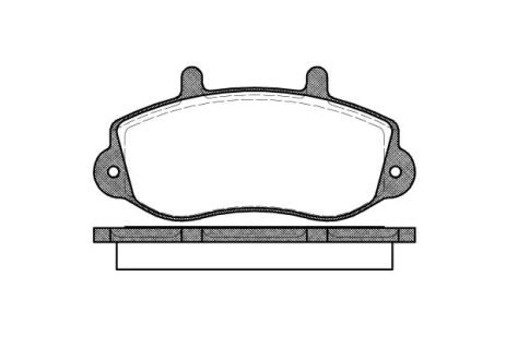 Комплект гальмівних колодок, дискове гальмо VAUXHALL MOVANO, OPEL MOVANO, WOKING (P777300)