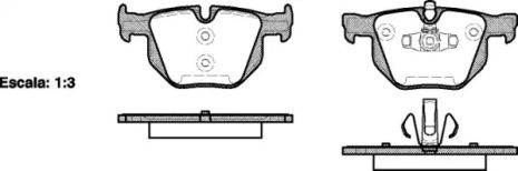 Комплект тормозных колодок, дисковый тормоз BMW (BRILLIANCE), WOKING (P281370)