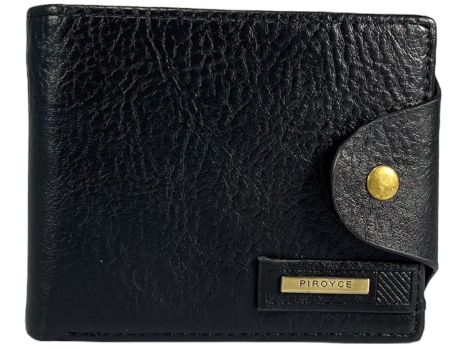 Чоловічий гаманець Piroyce з монеткою P209-1 чорний