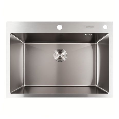 Кухонна мийка Platinum Handmade 70*50 нержавіюча сталь (сифон круглий, 3,0/0,8)