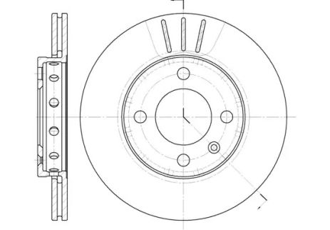 Диск тормозной PEUGEOT 206, SEAT AROSA, REMSA (642610)