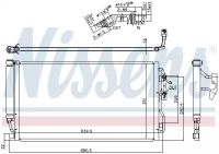 Радіатор, конденсор кондиціонера ALPINA B4, BMW 4, NISSENS (940590)
