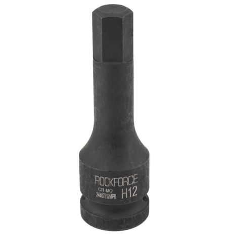 Головка-біта 6-гранна ударна 9мм, 1/2" ROCKFORCE RF-24407809MPB