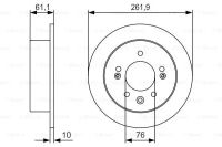 Диск гальмівний HYUNDAI SONATA, BOSCH (0986479R09)