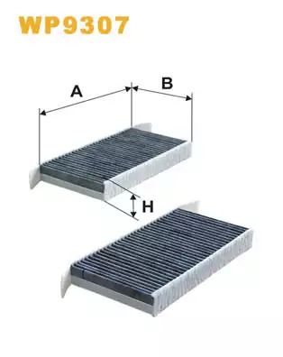 Фільтр салону RENAULT LAGUNA, WIX FILTERS (WP9307)