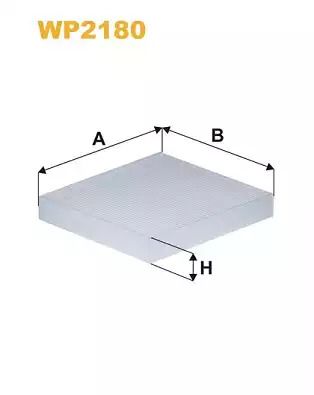 Фільтр салону RENAULT ALASKAN, MERCEDES-BENZ X-CLASS, WIXFILTRON (WP2180)