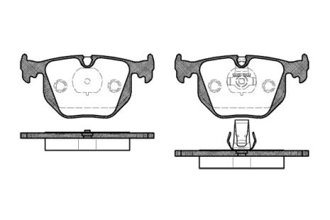 Комплект тормозных колодок, дисковый тормоз ALPINA D3, LAND ROVER, REMSA (038120)