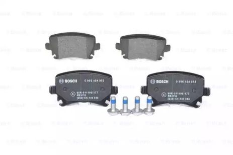 Комплект гальмівних колодок, дискове гальмо SKODA SUPERB, SEAT EXEO, BOSCH (0986494053)