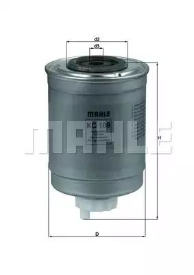 Фильтр топливный LDV CONVOY, FORD TRANSIT, MAHLE/KNECHT (KC109)
