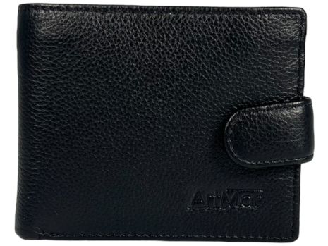 Чоловічий гаманець ArtMar з натуральної шкіри 208 чорний