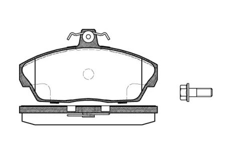 Комплект тормозных колодок, дисковый тормоз LAND ROVER, REMSA (033710)