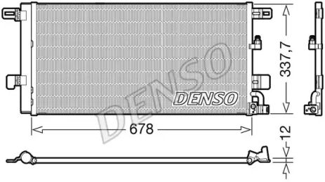 Радиатор, конденсор кондиционера AUDI A5, DENSO (DCN02001)
